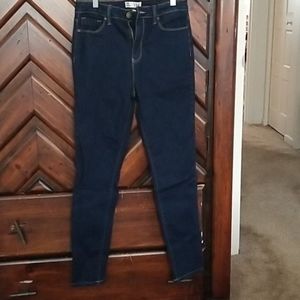 YMI, size 11/30, dark wash skinny high rise jeans